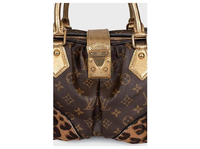 Borsa tote in tela e pelle Louis Vuitton Adele chic usata - vista 5