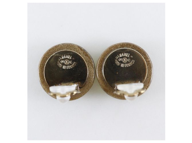 Pendientes Chanel Clover Dorado - vista 4