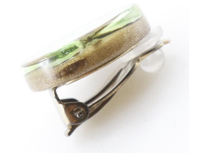 Pendientes Chanel Clover Dorado - vista 7