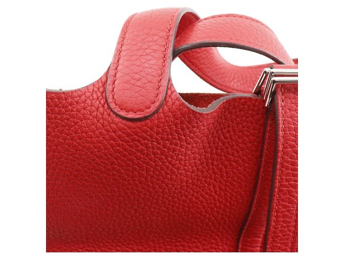 Hermès Picotin Lock 18 PM Handtasche Rot - Ansicht 16