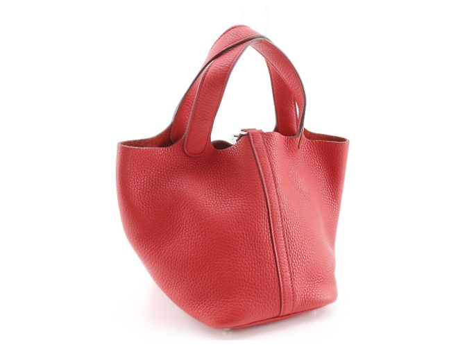 Hermès Picotin Lock 18 PM Handtasche Rot - Ansicht 3
