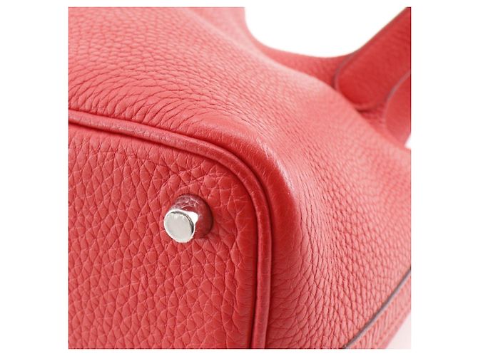 Hermès Picotin Lock 18 PM Handtasche Rot - Ansicht 5