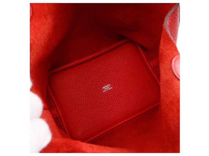 Hermès Picotin Lock 18 PM Handtasche Rot - Ansicht 9