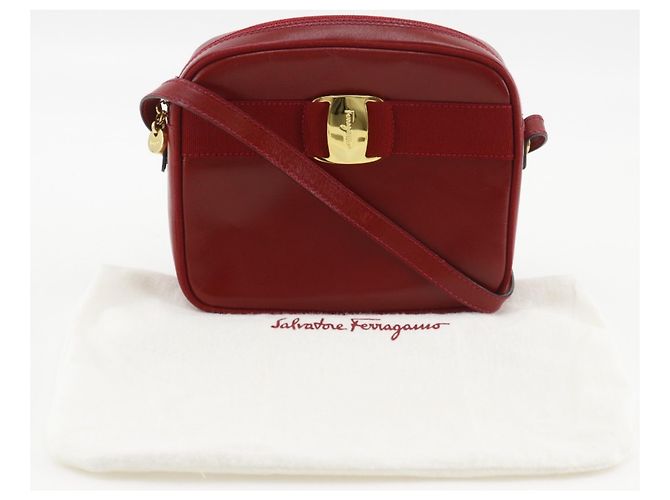 Borsa a Spalla Vara di Salvatore Ferragamo Rosso - vista 11