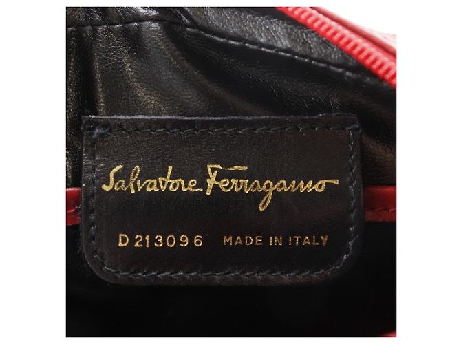 Borsa a Spalla Vara di Salvatore Ferragamo Rosso - vista 9