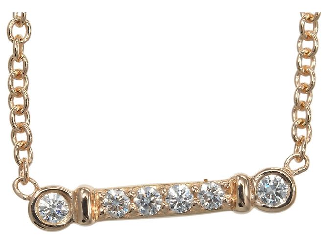 Collana Fleur-de-lis Tiffany & Co. in oro rosa 18K con diamanti - vista 4