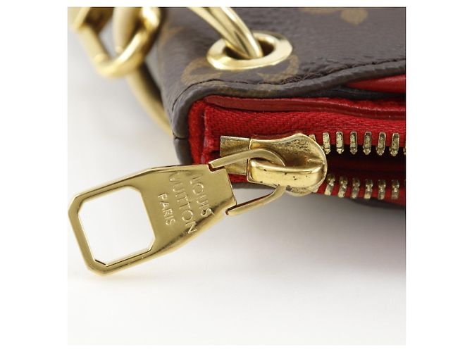 Borsa Pallas Louis Vuitton Marrone Fuschia - vista 15