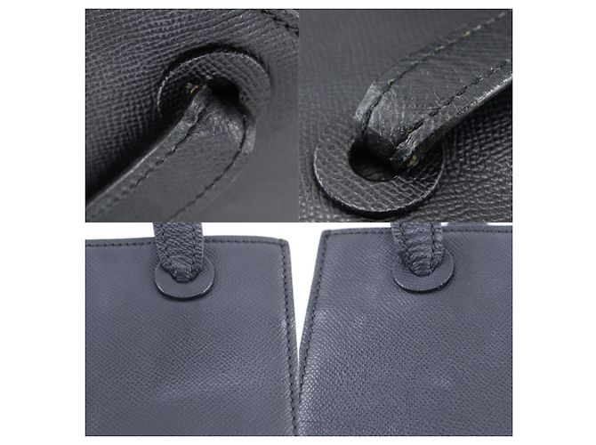 Borsa tote in pelle di vitello grana nera Chanel Nero - vista 17