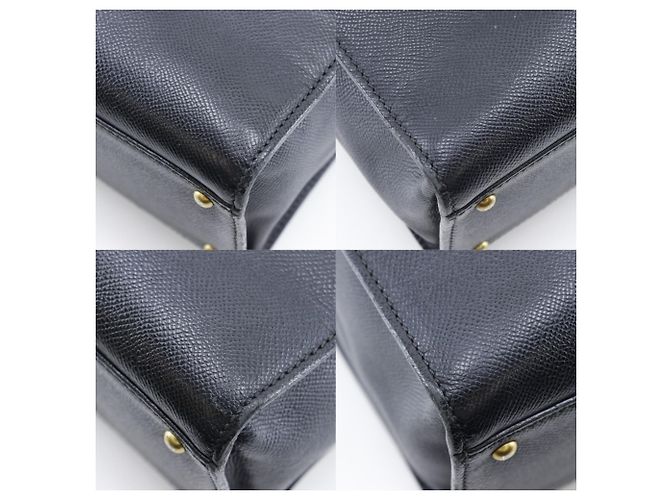 Borsa tote in pelle di vitello grana nera Chanel Nero - vista 4