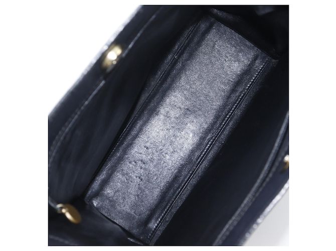 Borsa tote in pelle di vitello grana nera Chanel Nero - vista 6