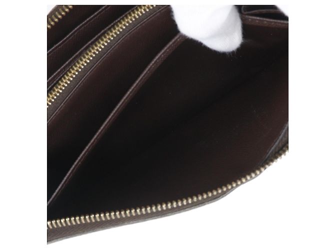 Zippy Cartera larga de lona Damier Louis Vuitton Castaño - vista 11