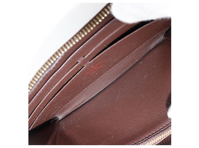 Zippy Cartera larga de lona Damier Louis Vuitton Castaño - vista 14