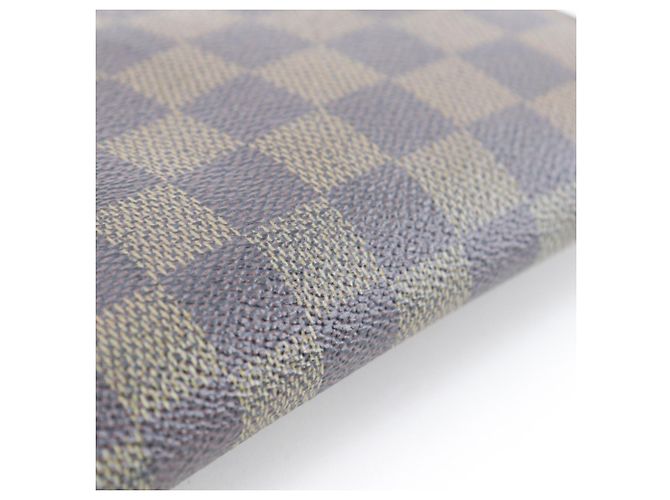 Zippy Cartera larga de lona Damier Louis Vuitton Castaño - vista 16