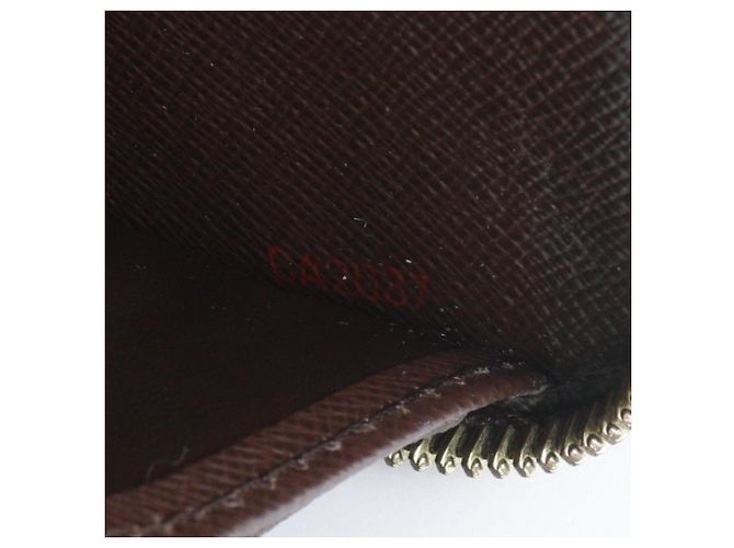Zippy Cartera larga de lona Damier Louis Vuitton Castaño - vista 19