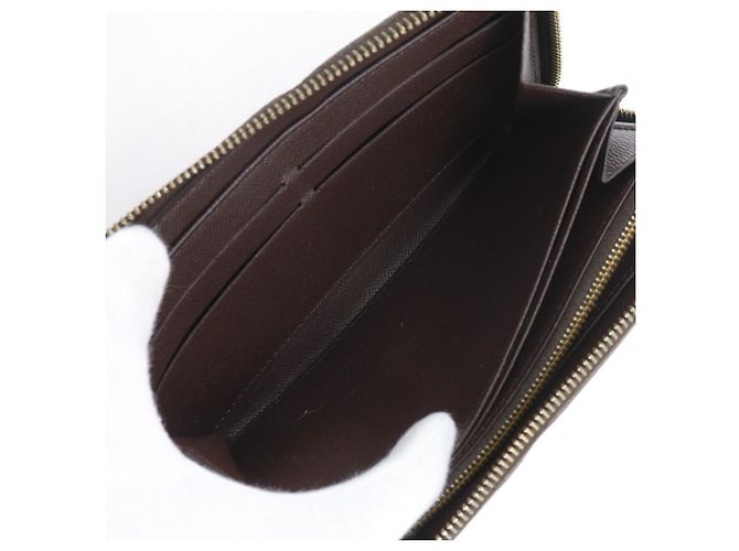 Zippy Cartera larga de lona Damier Louis Vuitton Castaño - vista 9