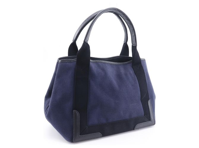 Balenciaga Navy Cabas Tasche Marineblau - Ansicht 3