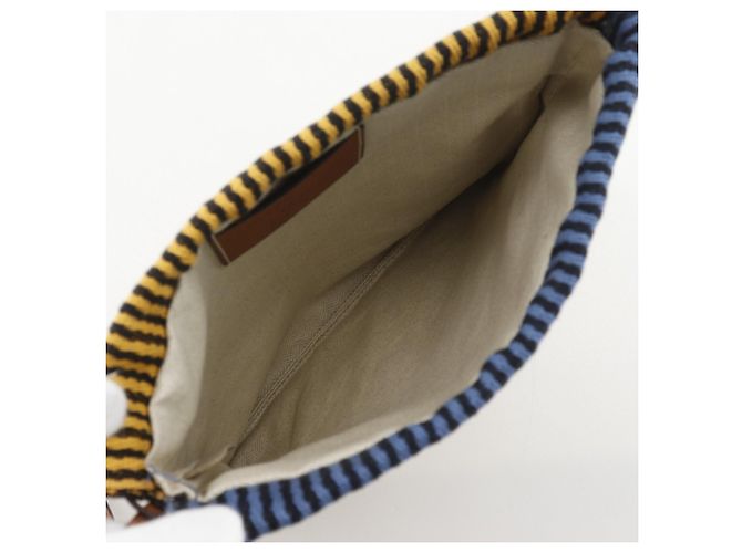 Borsa a Spalla Loewe Paula Swifa Bianco Blu - vista 6