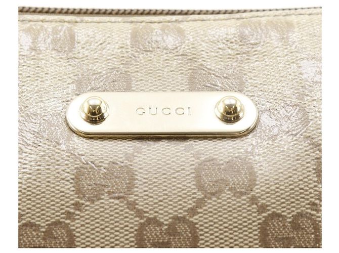 Borsa a Spalla Gucci GG Crystal Beige - vista 11