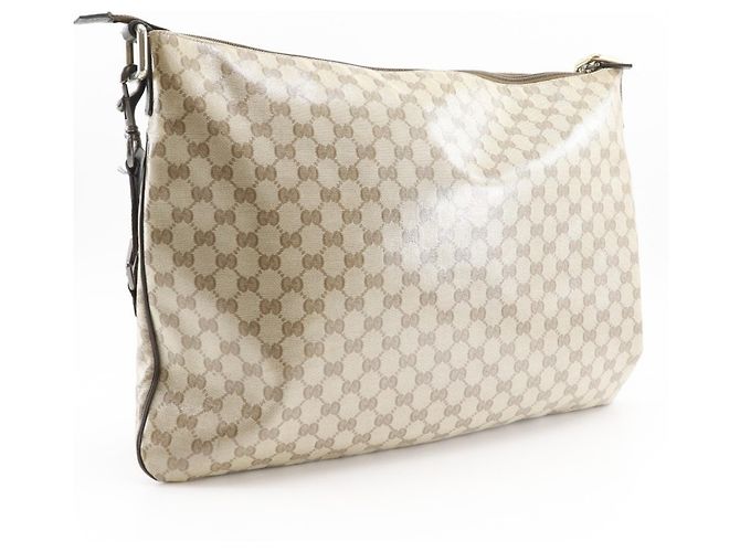 Borsa a Spalla Gucci GG Crystal Beige - vista 3