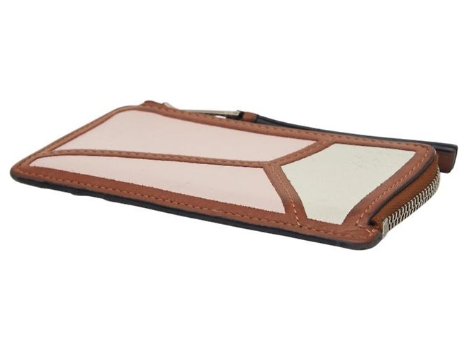 Monedero/Cartera de Tarjetas Puzzle Anagram Loewe Castaño Rosa Blanco - vista 4