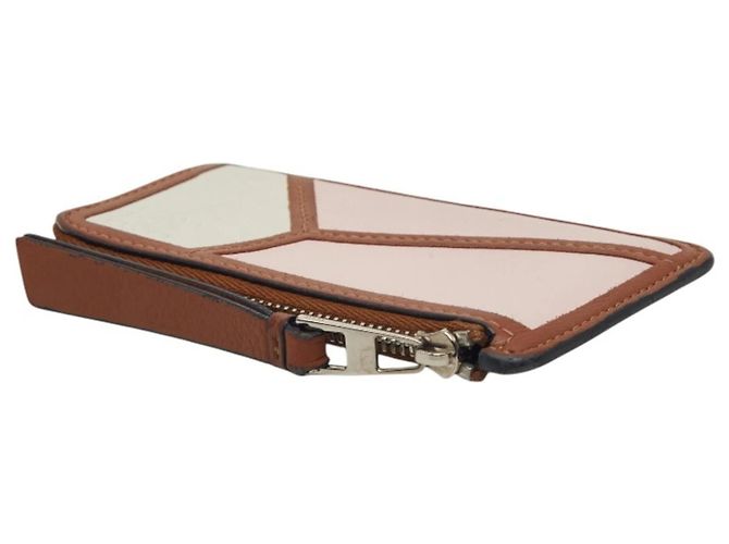 Monedero/Cartera de Tarjetas Puzzle Anagram Loewe Castaño Rosa Blanco - vista 5