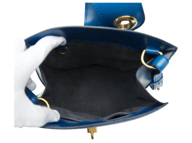 Borsa a Spalla Cluny Epi Louis Vuitton Blu - vista 6