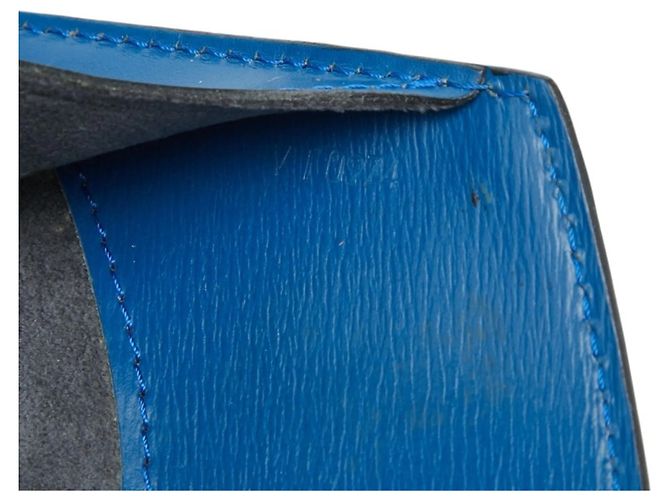 Borsa a Spalla Cluny Epi Louis Vuitton Blu - vista 7