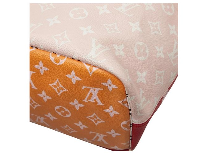 Louis Vuitton Monogram Giant Neverfull MM Tote Bag Rot Mehrfarben - Ansicht 6