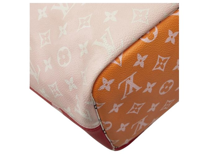 Louis Vuitton Monogram Giant Neverfull MM Tote Bag Rot Mehrfarben - Ansicht 7