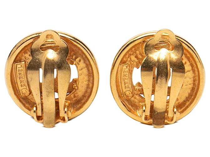 Orecchini rotondi Coco Mark di Chanel D'oro - vista 2