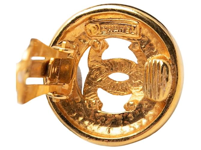 Orecchini rotondi Coco Mark di Chanel D'oro - vista 3