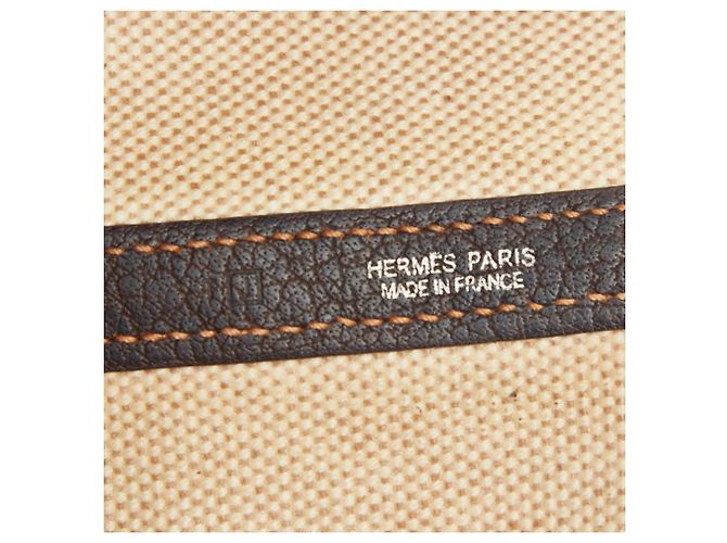 Borsa Tote PM Garden Party di Hermès Marrone - vista 14