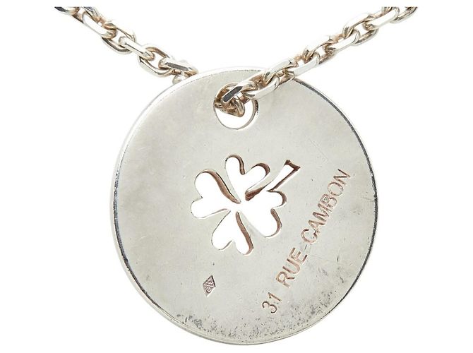 Collana Motivo Quadrifoglio Chanel 31 RUE CAMBON Argento - vista 3