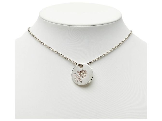 Collana Motivo Quadrifoglio Chanel 31 RUE CAMBON Argento - vista 6