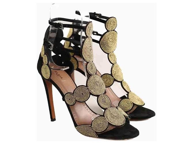 Alaïa Tacchi dorati D'oro - vista 3