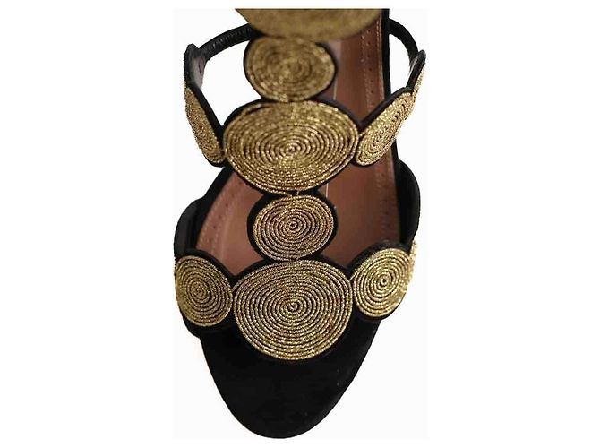 Alaïa Tacchi dorati D'oro - vista 4