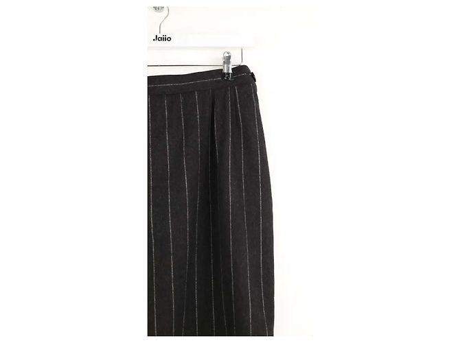 Yves Saint Laurent Anthrazitfarbener Rock Anthrazitgrau - Ansicht 2