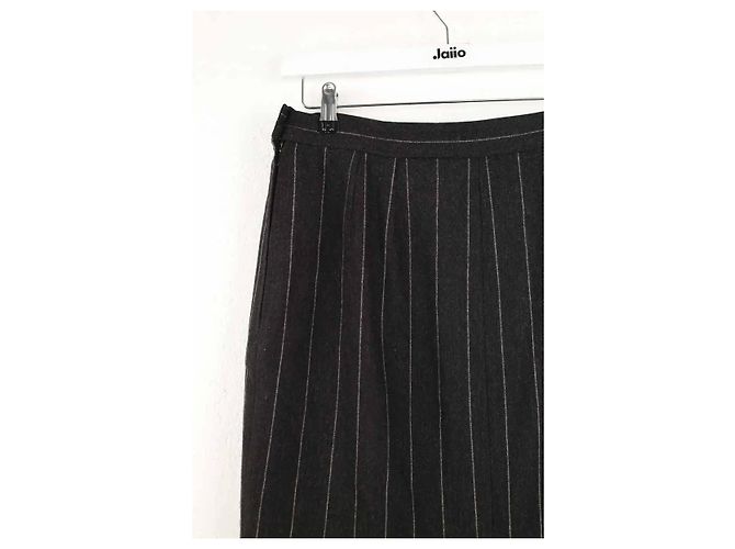 Yves Saint Laurent Anthrazitfarbener Rock Anthrazitgrau - Ansicht 4