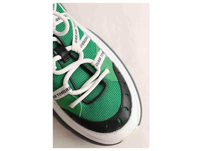 Zapatillas Maje de tela verdes - vista 4