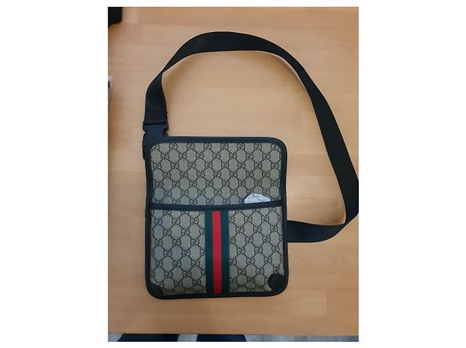Borsa a tracolla Gucci GG tela beige Multicolore - vista 2