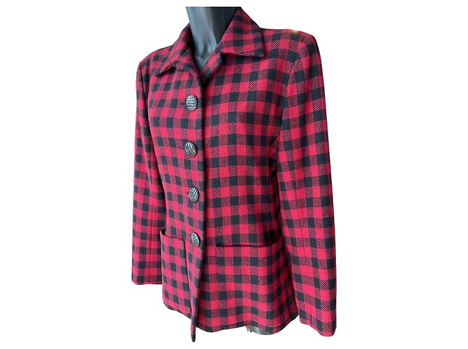 Giacca Tartan Yves Saint Laurent Rive Gauche - vista 2