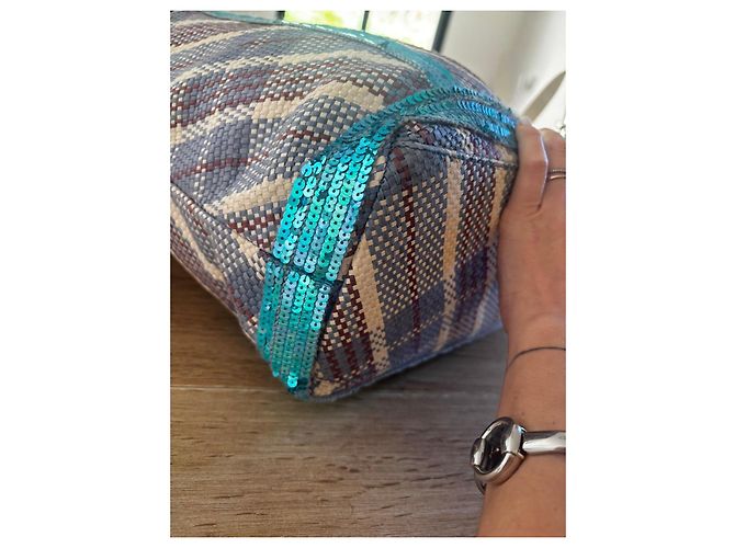 Vanessa Bruno straw and sequin tote bag - view 6