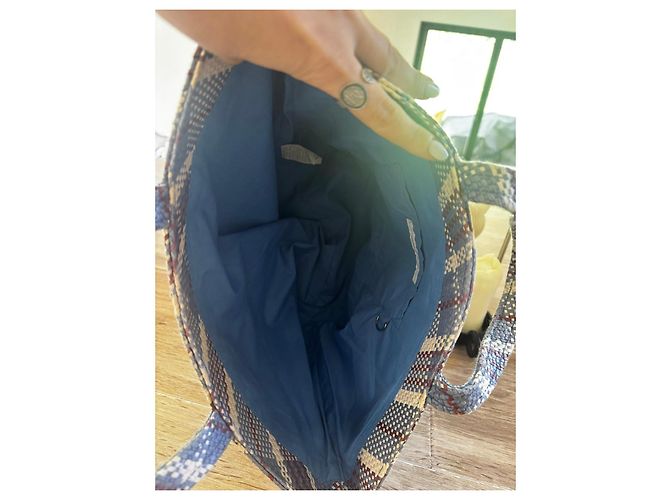 Vanessa Bruno straw and sequin tote bag - view 7
