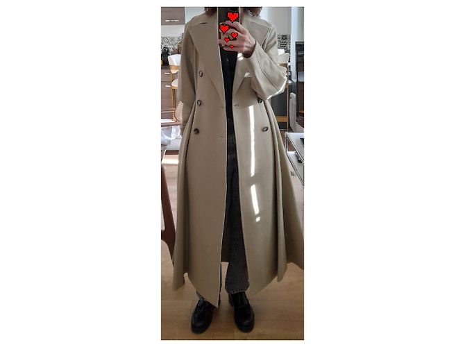 Gabardina Bottega Veneta de algodón beige - vista 11