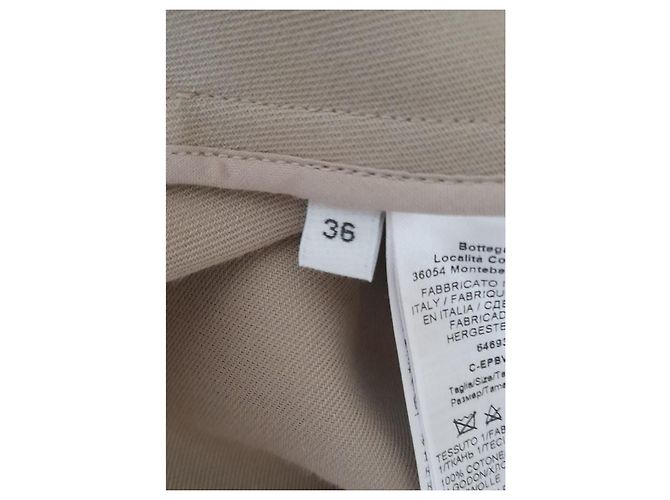 Gabardina Bottega Veneta de algodón beige - vista 6