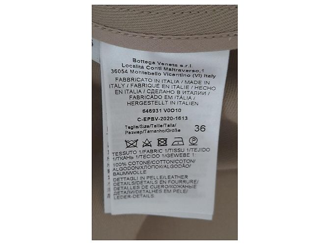 Gabardina Bottega Veneta de algodón beige - vista 7