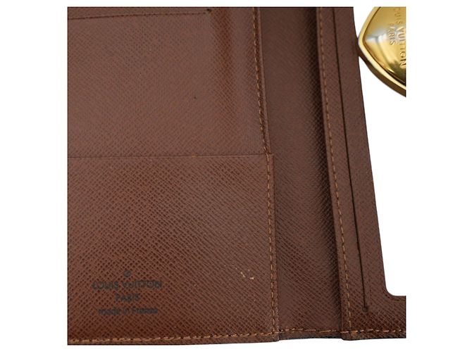 Louis Vuitton Cartera Continental Larga Eugenie en Lona Monogram Castaño - vista 5