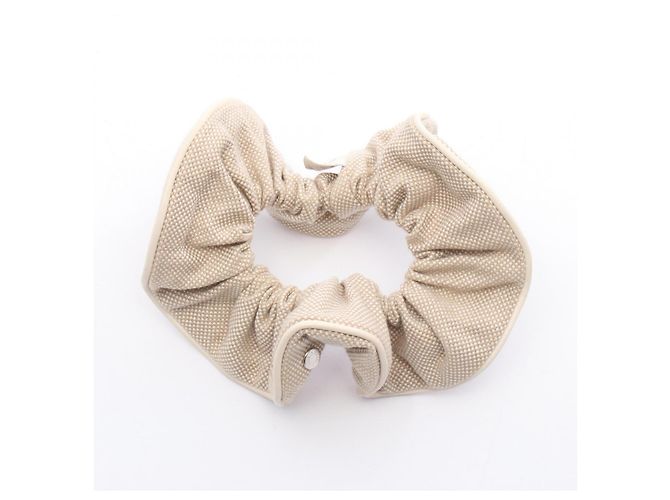 Hermès Accessorio per capelli in cotone Hermes Claudia Plan Air Beige - vista 2
