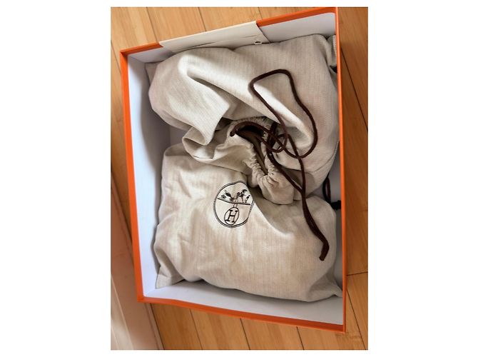 Sandali con zeppa Ilana in espadrille Hermès Bianco - vista 16
