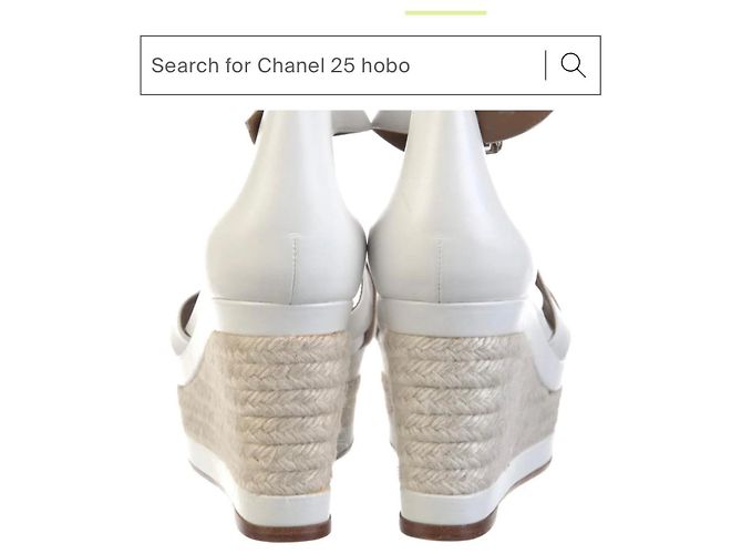 Sandali con zeppa Ilana in espadrille Hermès Bianco - vista 2